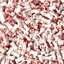 Sukkerpynt Halloween blodig bein - 1kg Ca. 7 x 15mm