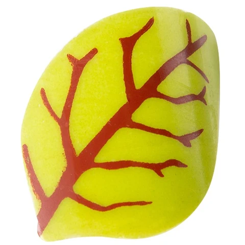 Sjokoladeblad bøyd grønn - 180stk 2,5 x 3,5cm 