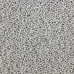 Strøssel metallisk sølv 2mm - 1kg