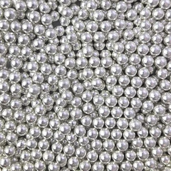 Strøssel metallisk sølv 7mm - 1kg