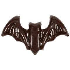 Halloween flaggermus mørk sjoko - 175stk Ø3cm