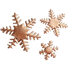 Snøkrystall bronse fondant ass. - 89stk Ø2,5 - 4 og 5,5cm