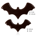 Flaggermus mørk sjokolade ass. - 150stk 2 x 3,9cm og 2,5 x 5cm