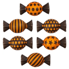 Halloween sjokodrops - 100stk ass. 4 x 2cm