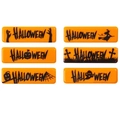 Halloween sjokoladeskilt - 100stk ass. 4,5 x 1,3cm