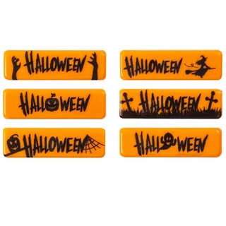 Halloween sjokoladeskilt - 100stk ass. 4,5 x 1,3cm