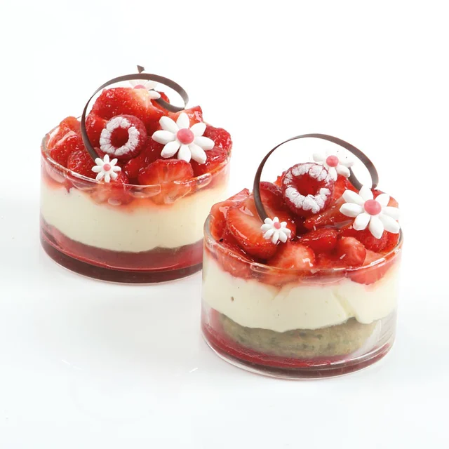 Sukkerblomst hvit/rød - 258stk 150 x Ø1, 60 x Ø2, 48 x Ø2,5cm 