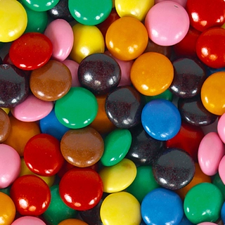 Sjokoladelinser Ø6mm ass. - 800g 