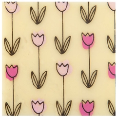 Sjokoladeskilt tulipan 35x35mm - 216stk