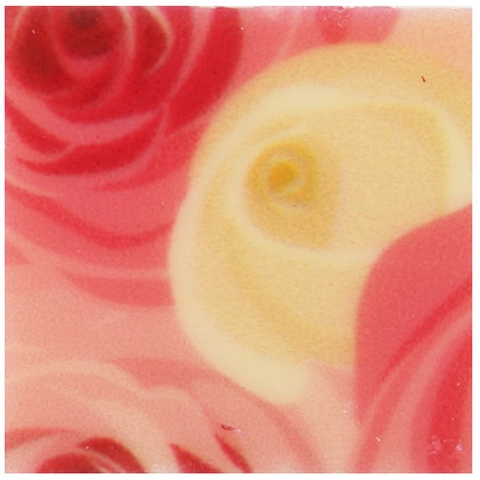 Sjokoladeskilt rose 3,5 x 3,5cm - 216stk 