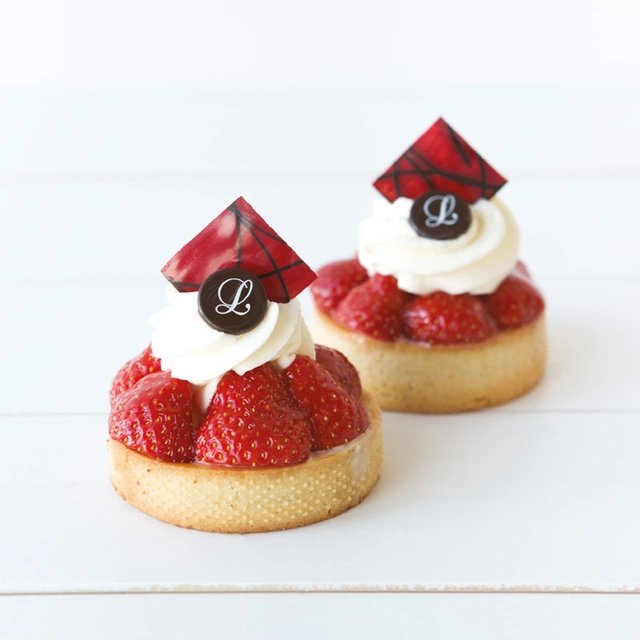 Sjokokvadrat rød/striper 3cm - 264stk 