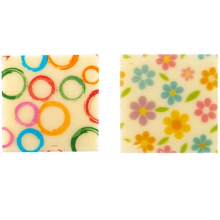 Sjokokvadrat blomster 3cm - 220stk