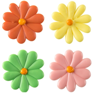 Sjokoladeblomst 3cm ass. - 96stk