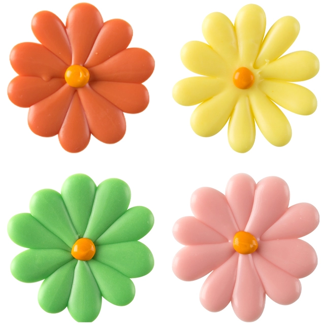 Sjokoladeblomst 3cm ass. - 96stk 