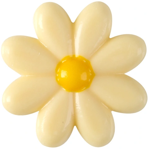 Sjokoblomst hvit ø3,8cm - 120stk 