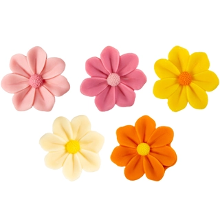 Sjokoladeblomst 4cm ass. - 75stk