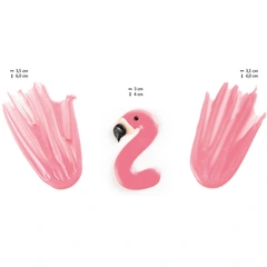 Flamingo hvit sjokolade - 72 sett 3 x 4 og 3,5 x 6