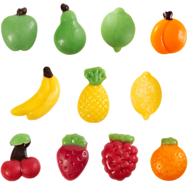 Frukt i hvit sjokolade 2,5cm - 192stk Assortert 