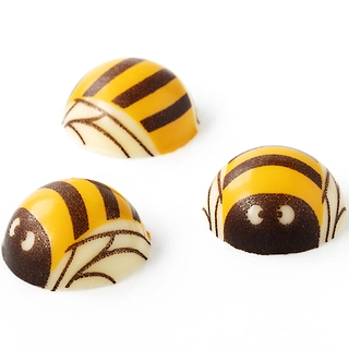 Honningbie hvit sjokolade 2,2cm - 162stk