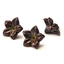 Mørke sjokoladeblomster ø30mm - 76stk