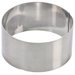 Kakering rund Ø20cm x H5cm Rustfritt stål