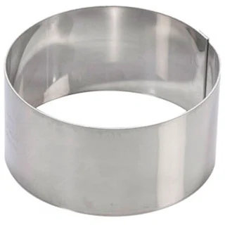 Kakering rund Ø10cm x H5cm Rustfritt stål 