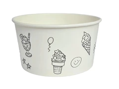 Isbeger papp 170ml 1568stk ø8,5x4,5cm. 28 poser á 56stk.PE&amp;PLA-fri