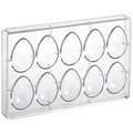 Støpeform polykarbonat 3D Egg 44 x H64mm - 25g x 10