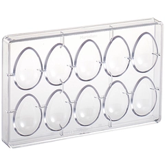 Støpeform polykarbonat 3D Egg 44 x H64mm - 25g x 10
