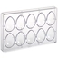 Støpeform polykarbonat 3D Egg 44 x H64mm - 25g x 10