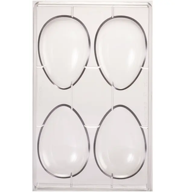 Støpeform polykarbonat 3D Egg 72 x H105mm - 70g x 4 