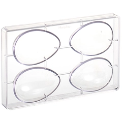 Støpeform polykarbonat 3D Egg 72 x H105mm - 70g x 4