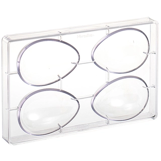 Støpeform polykarbonat 3D Egg 72 x H105mm - 70g x 4