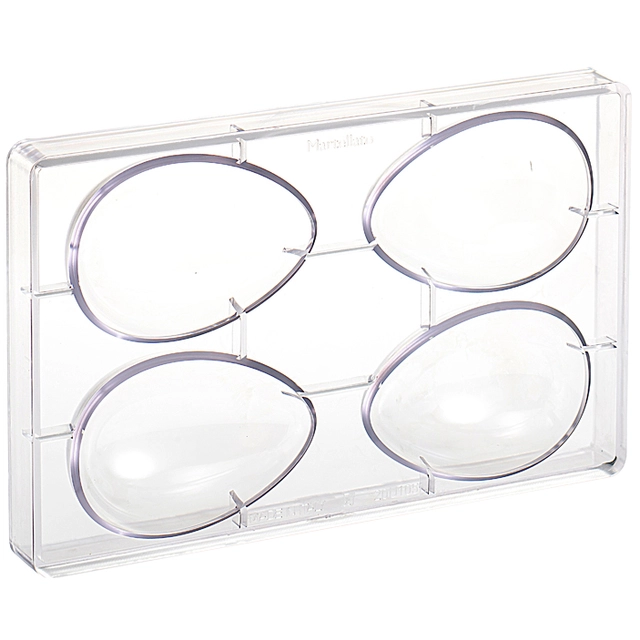 Støpeform polykarbonat 3D Egg 72 x H105mm - 70g x 4 