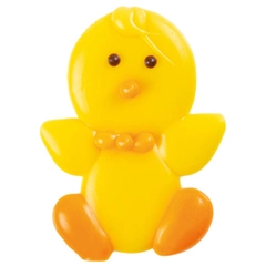 Gul kylling i sjokolade 4x3cm - 135stk