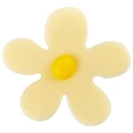 Hvit sjokoladeblomst Ø3cm - 60stk