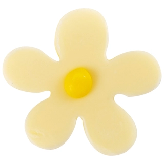 Hvit sjokoladeblomst Ø3cm - 60stk