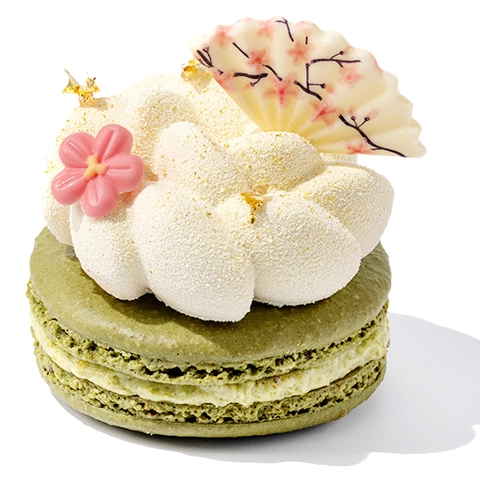 Sjokoladevifte hvit blomster - 100stk 3 x 5,5cm 