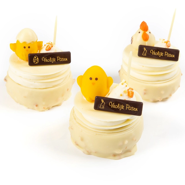 Sjokolade kylling 3,5cm - 72stk Assortert 