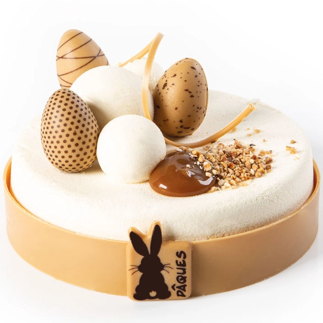 Sjokoladeegg 3,8 x 2,4cm - 96stk Assortert, karamellsmak 