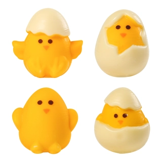 Sjokolade kylling 3,5cm - 72stk Assortert