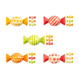 Drops i hvit sjokolade ass. 2D - 100stk 4 x 2cm