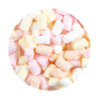 Mini marshmallows assortert - 1kg