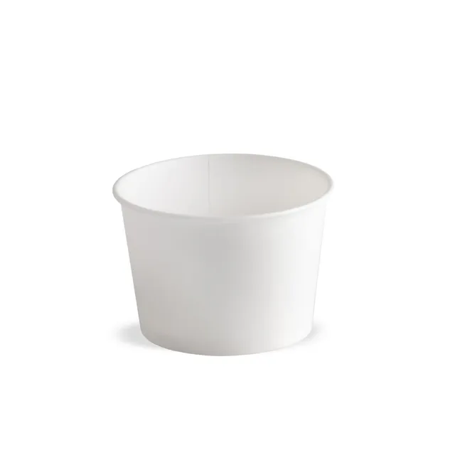 Isbeger papp m/logo 290ml1320stk ø9,4x6,4cm. 24 poser á 55stk.PE&PLA-fri 