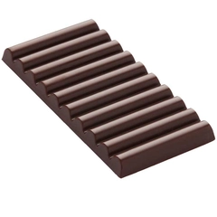 Støpeform sjokoladeplate polykarbonat 140 x 69 x H11 mm - 100g x 3