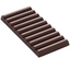 Støpeform sjokoladeplate polykarbonat 140 x 69 x H11 mm - 100g x 3