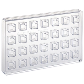 Konfektform polykarbonat 1800 21 x 21 x H18mm - 8ml x 28