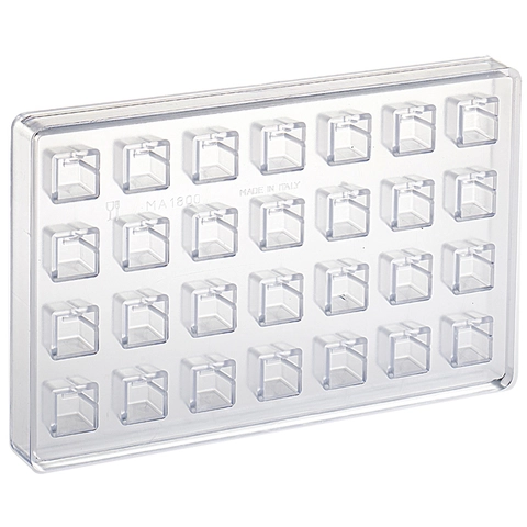 Konfektform polykarbonat 1800 21 x 21 x H18mm - 8ml x 28