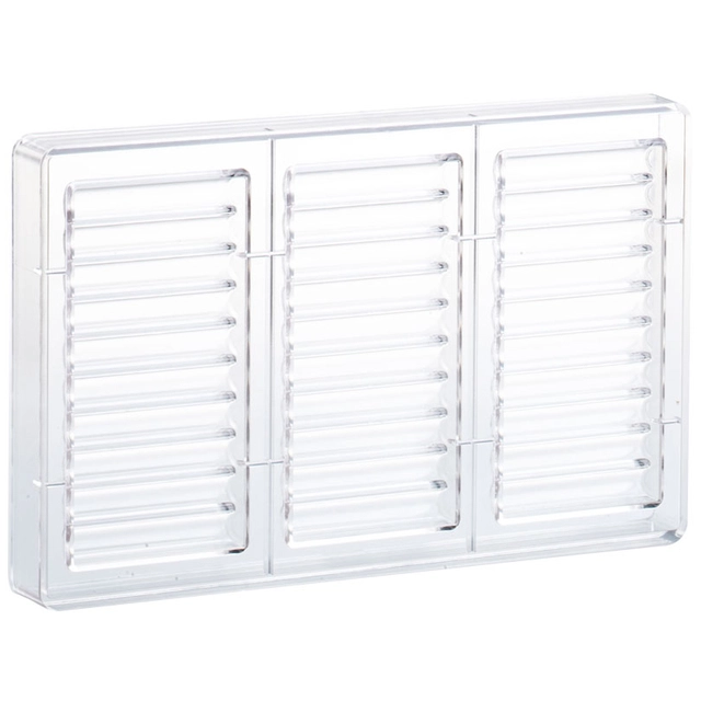 Støpeform sjokoladeplate polykarbonat 140 x 69 x H11 mm - 100g x 3 