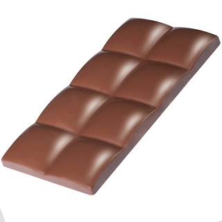 Støpeform sjokoladeplate polykarbonat 132 x 66 x H10mm - 80g x 3